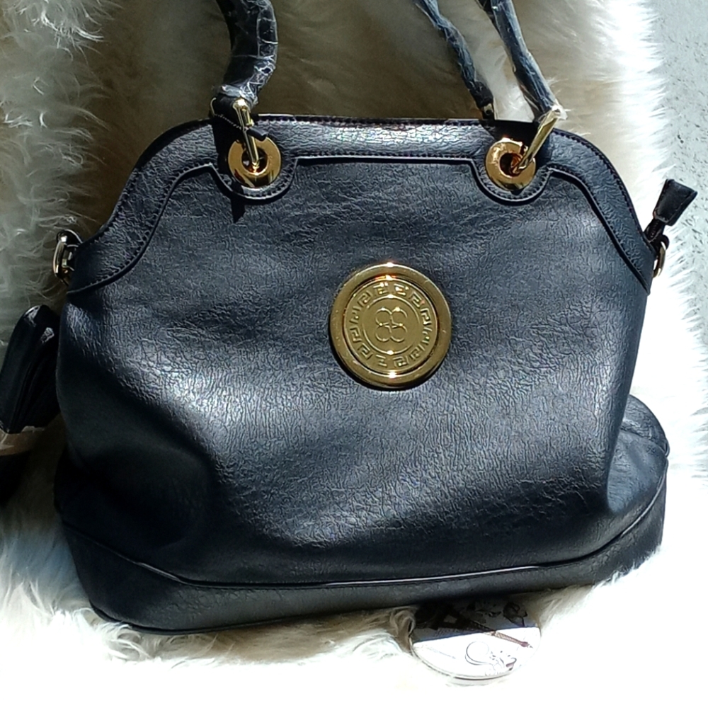 Brand New Black Purse Bag With Removable Crossbody